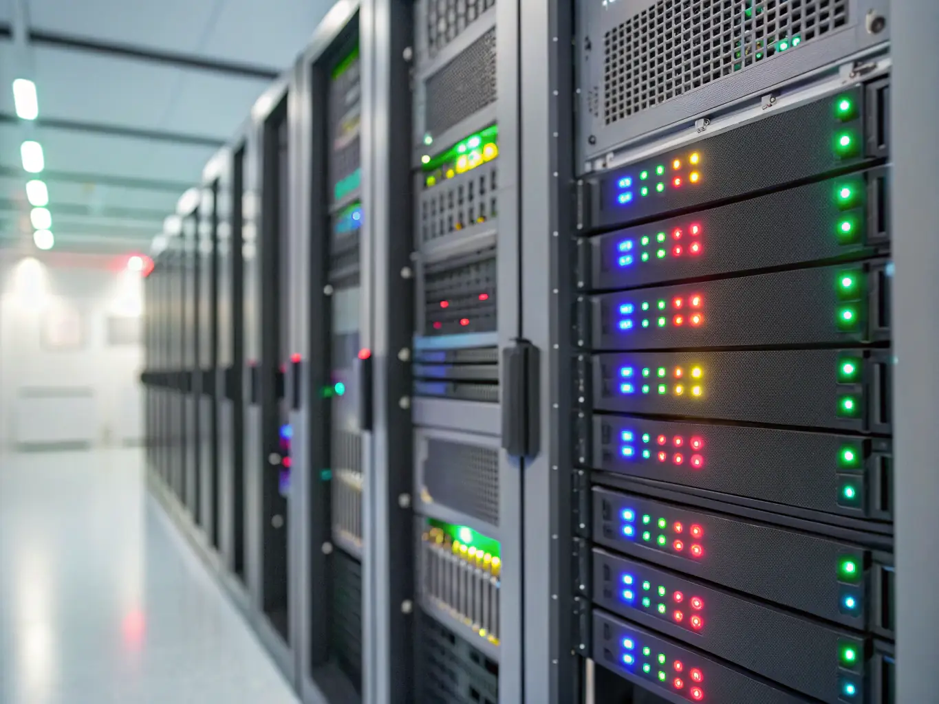 An illustration of a secure server with packages flowing in and out, symbolizing the secure and reliable handling of shipments.